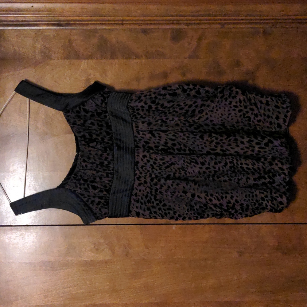 Bebe velvet cheetah dress